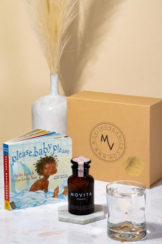 Movita Prenatal Gift Set with Prenatal Vitamin Bottle and Please, Baby, Please Book