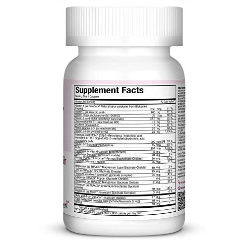 Maxi One Per Day Prenatal Formula with Methylated Folate and Gentle Iron, 60 Count