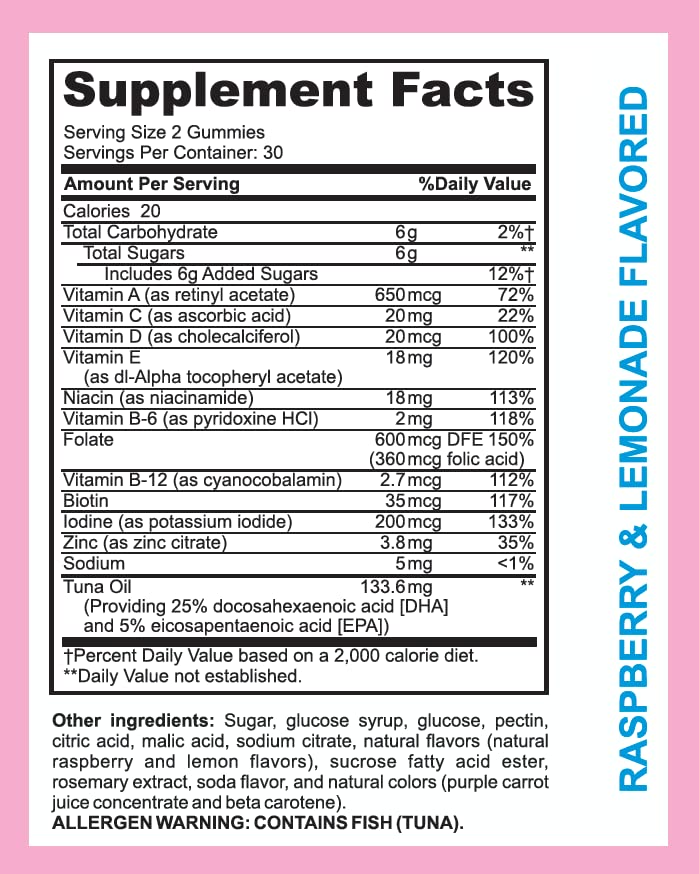 LifeSource Vitamins Prenatal Multi-Vitamins & Minerals with DHA - Omega 3 / Proprietary Formula