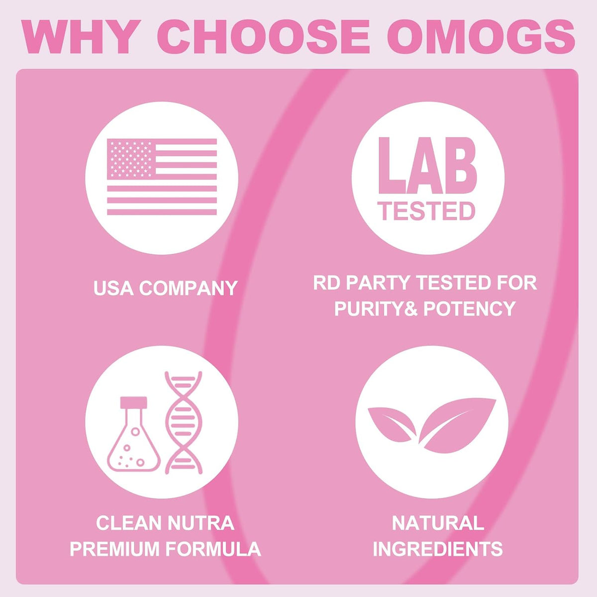 OMOGS Hydrolyzed Collagen Peptide Powder with Prebiotics, Vitamin C & Cranberry Extract,Support Hair, Skin, Nails, Bones, Digestive & Urinary Tract Health, Easy Dissolve, Non-GMO, for Women & Men.
