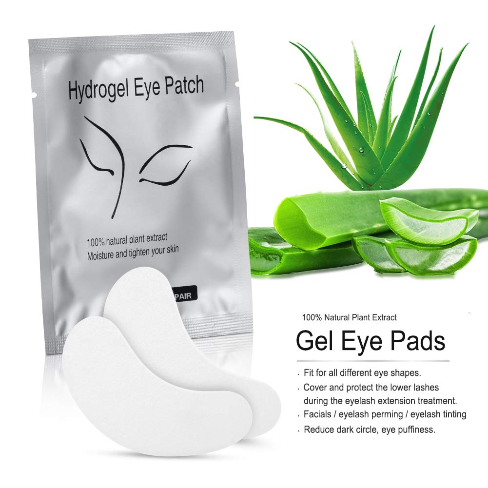 Ocim 100 Pairs Under Eye Pads Lash Extensions,Hydrogel Gel Eye Patches for Lashes Extension/Eyelash Tinting