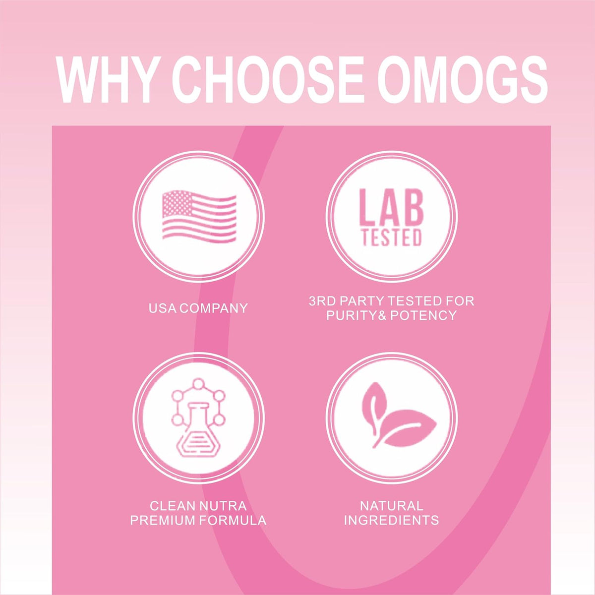 OMOGS Collagen Peptides Capsule,Naturally Sourced Hydrolyzed Collagen with prebiotic & Cranberry Extract - Hair, Skin, Nail, Joint, Digestive Health & Immune Support, Non-GMO, 100 Capsule