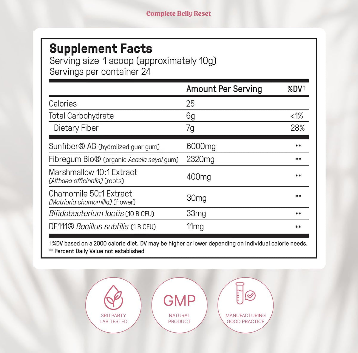 Happy Mammoth Complete Belly Reset Digestive Health Supplement Powder for Men & Women, Supports Gut Health, Reduces Bloating & Gas, Promotes Bowel Regularity, 24 Servings, Vanilla Flavor