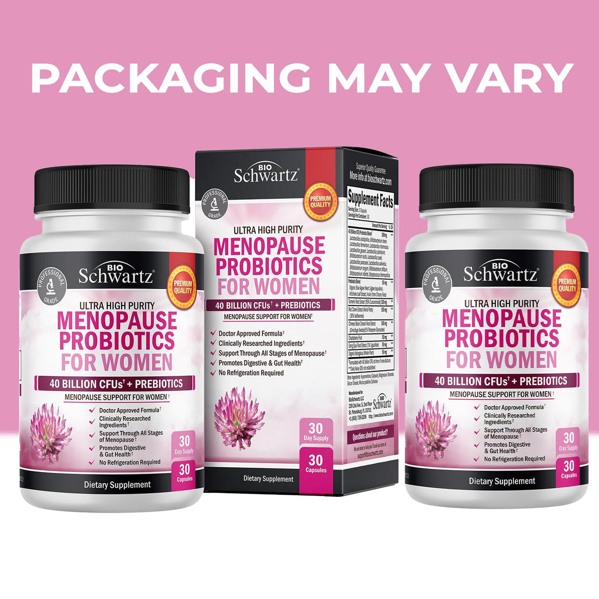 Menopause Support Probiotics for Women - Breakthrough Menopause Relief for Hot Flashes Night