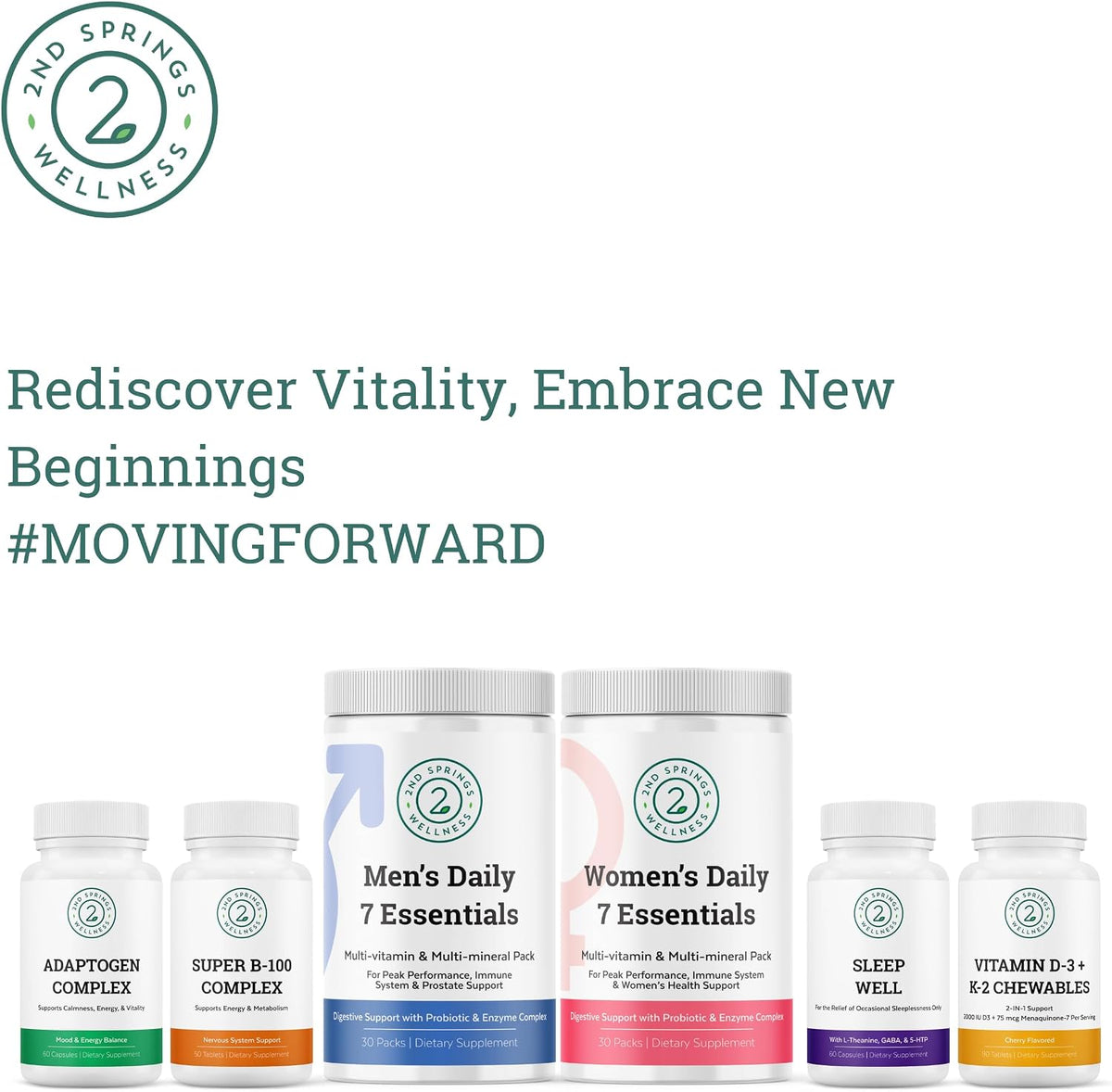 Feminine Vitality Bundle - 7 Mushroom Complex & Women's Daily 7 Essentials for Complete Wellness