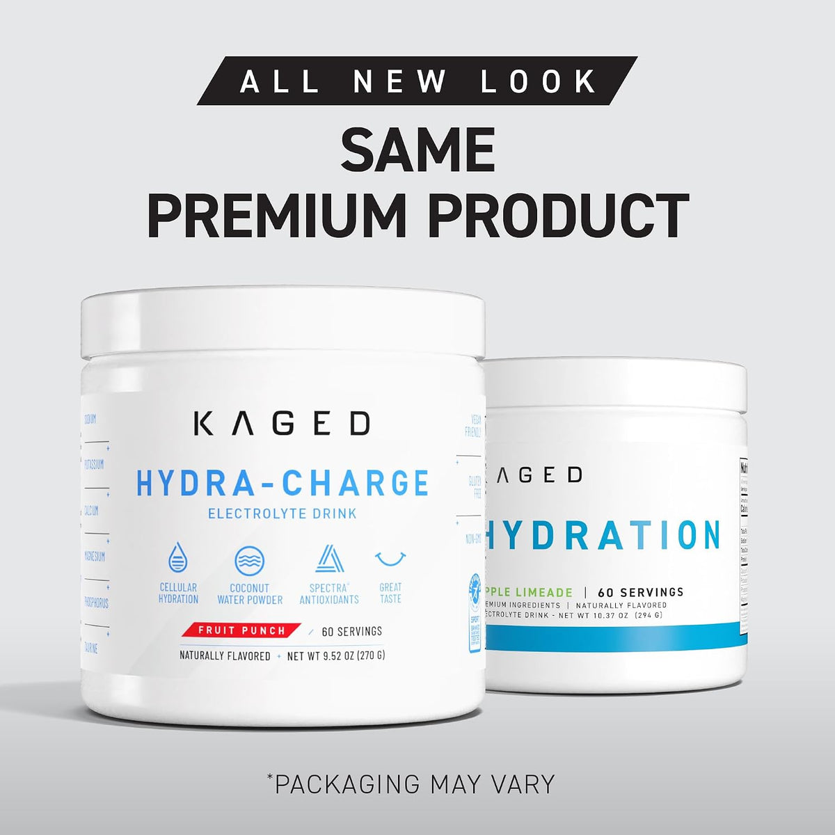 Kaged Electrolytes, Muscle Hydra-Charge Premium Electrolyte Powder, Hydration Electrolyte Powder, Pre Workout, Post Workout, Intra Workout, Fruit Punch, 60 Servings
