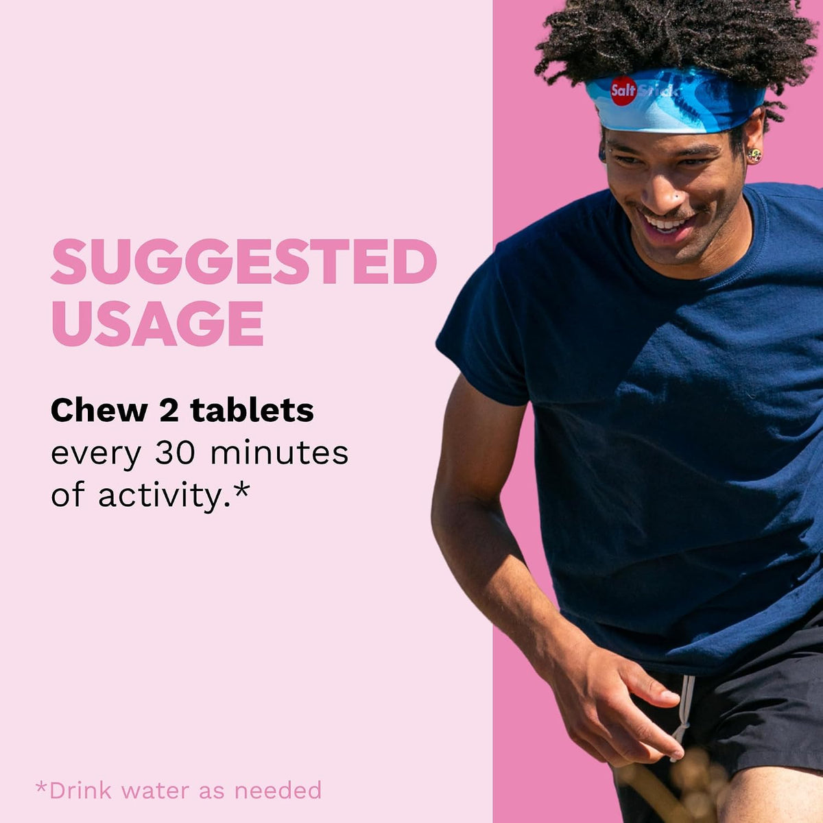 SaltStick Electrolyte FastChews - 120 Count Pink Lemonade - Chewable Electrolyte Tablets for Hydration, Salt Tabs - 10 Count (Pack of 12)