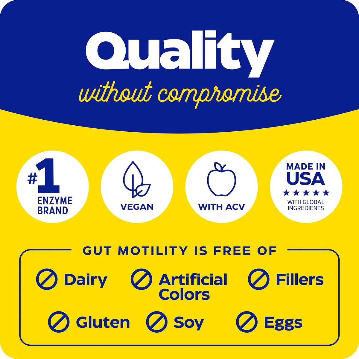 Enzymedica Gut Motility with Apple Cider Vinegar, Artichoke, 30 Caps | Supports digestive movement with ginger and botanical extracts