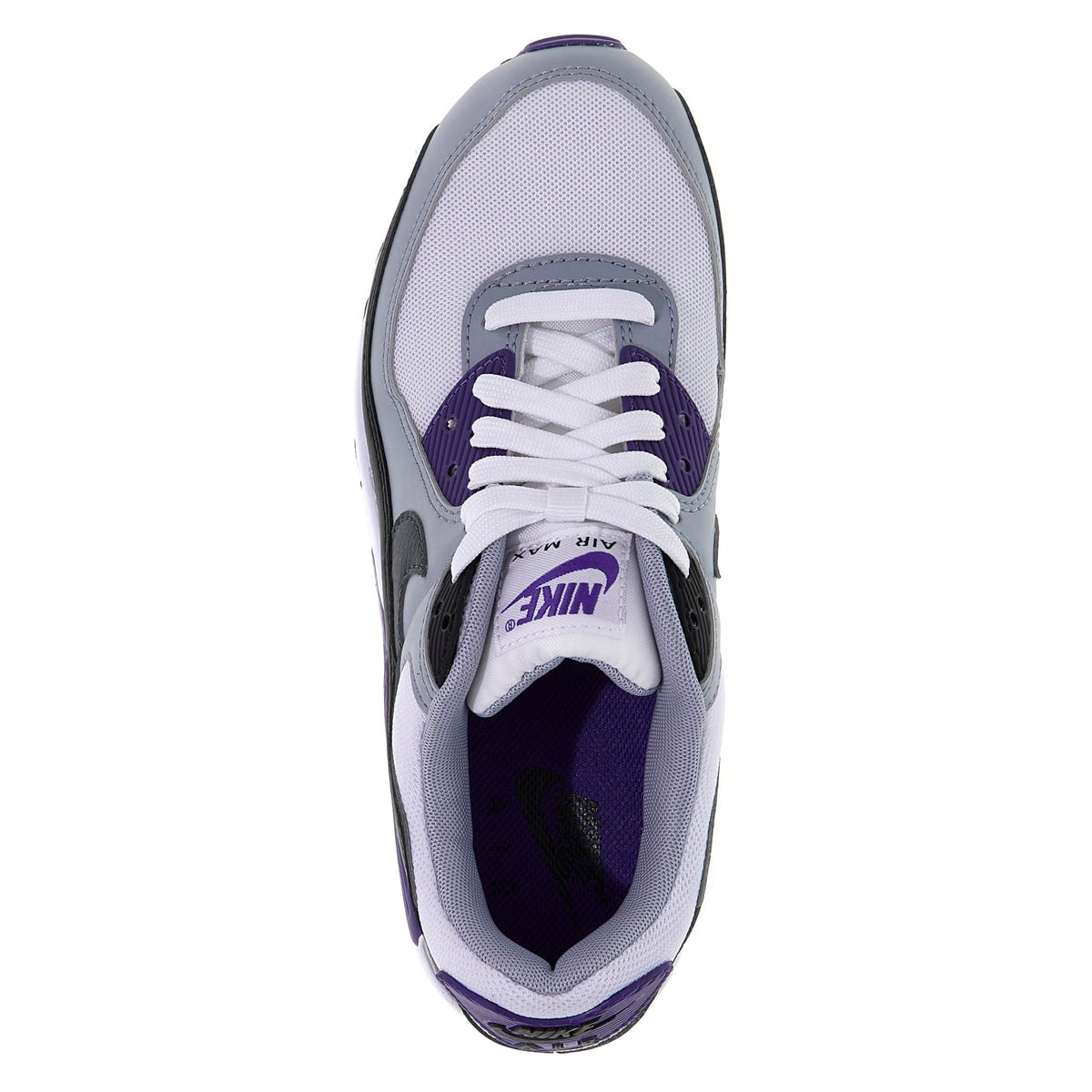 Nike Air Max 90 Women's Sneaker, White Iron Grey Black Wolf Grey, 9.5 US
