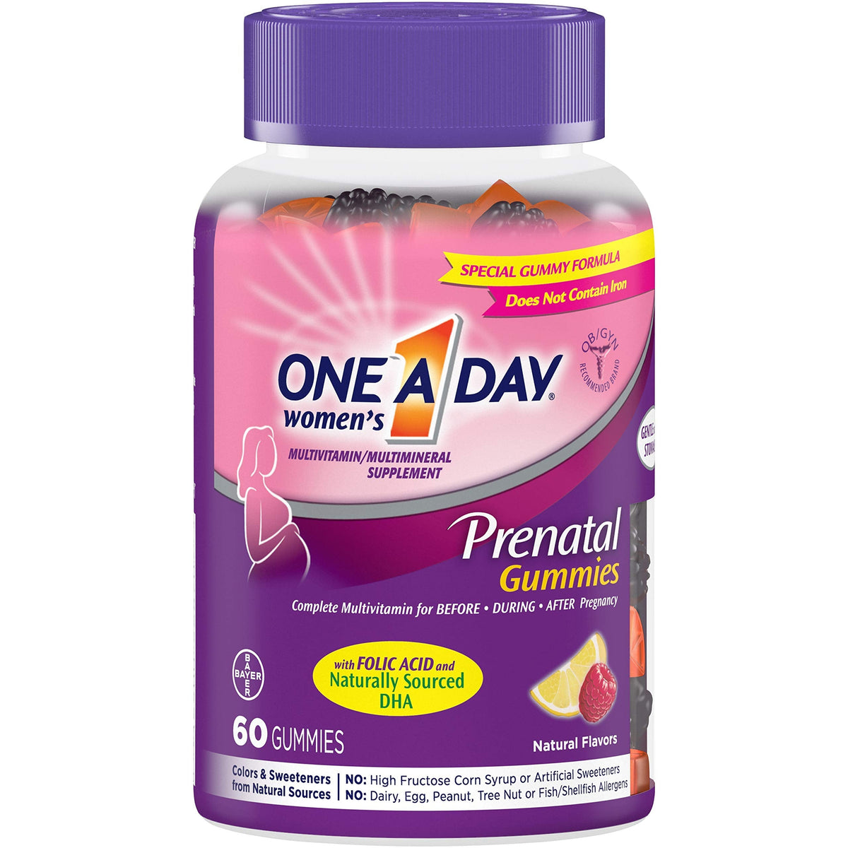 One A Day Women's Prenatal Gummies, 60 Count