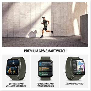 PlayBetter Garmin Venu X1 (Moss/Titanium) Fitness GPS Smartwatch Bundle - 2" Thin AMOLED Display, Advanced Health and Fitness 5000mAh Portable Charger & HD Screen Protectors