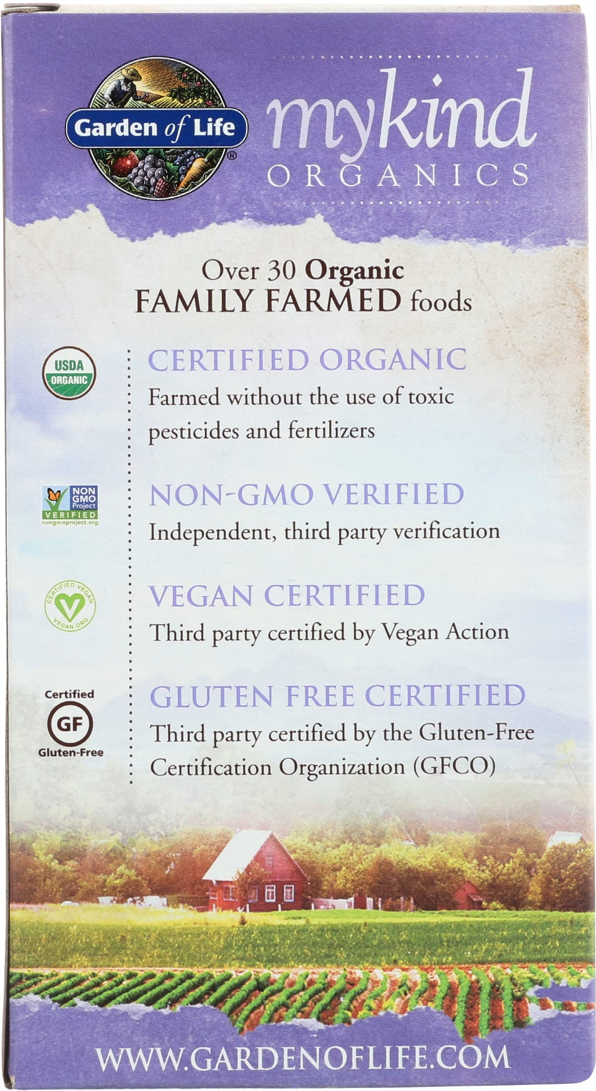 Garden of Life Organic Mykind Prenatal Multivitamin, 216 CT