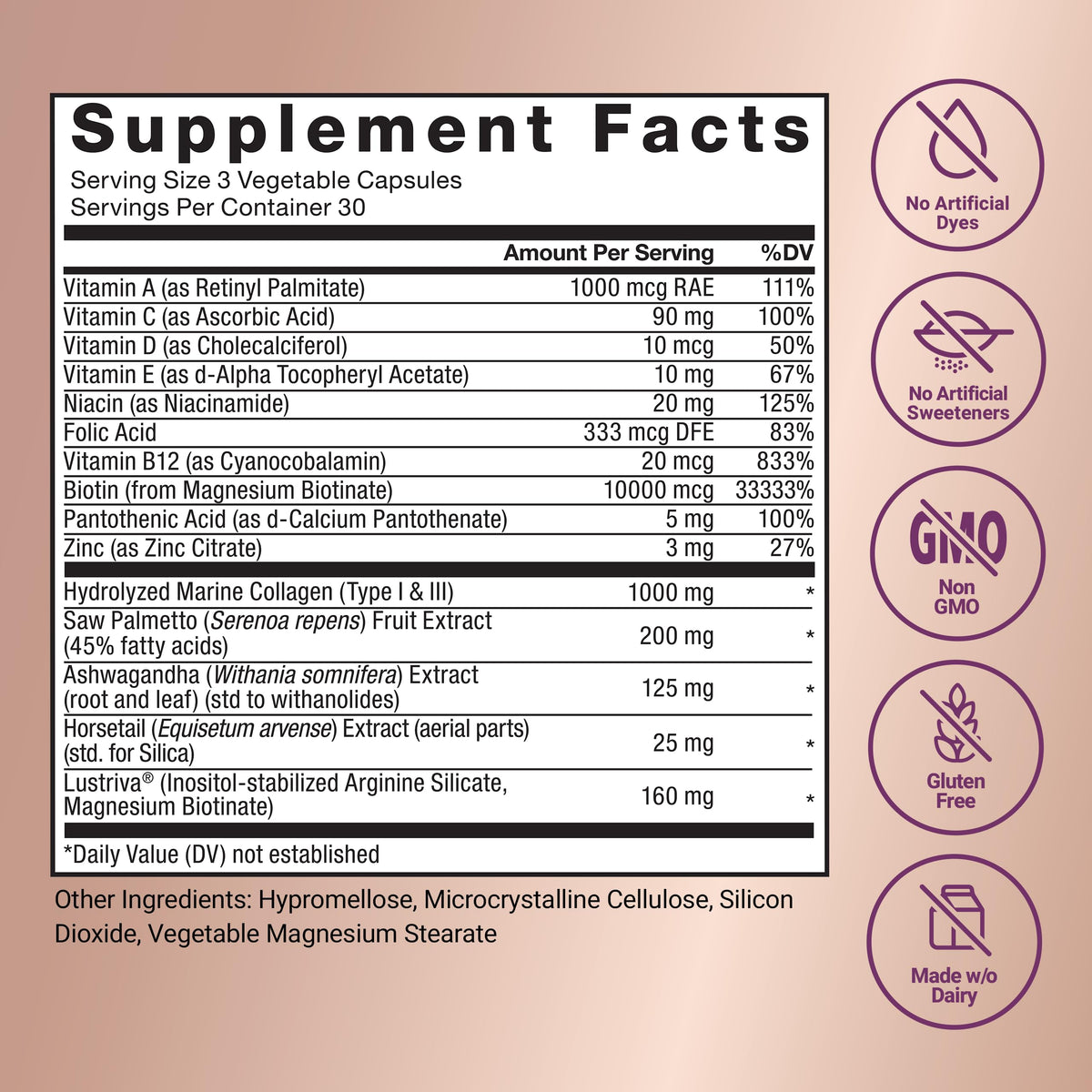 Force Factor Hair Growth Accelerator Soft Chews with Lustriva | Hair Growth Vitamins for Women & Men with Clinically Studied Lustriva & Biotin for Thicker, Fuller Hair, 60 Soft Chews