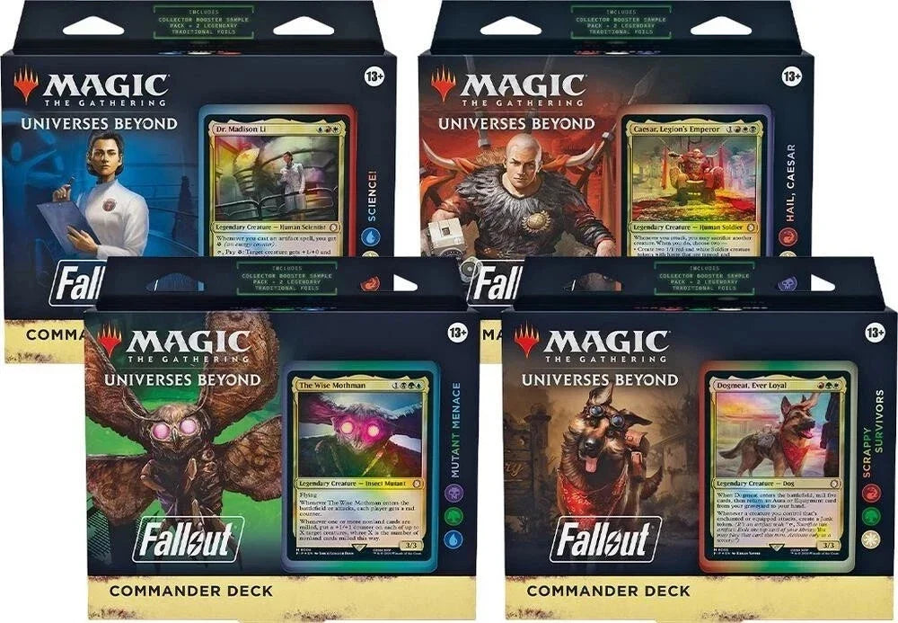 Fallout Commander Deck Case 4 Decks MTG New Sealed English Magic the Gathering
