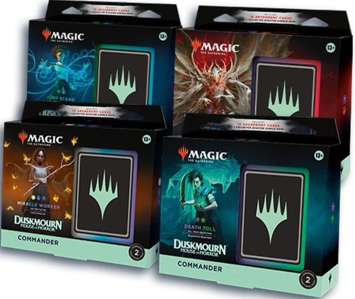 Duskmourn Commander Deck Set Case All 4 - Magic the Gathering Brand New MTG