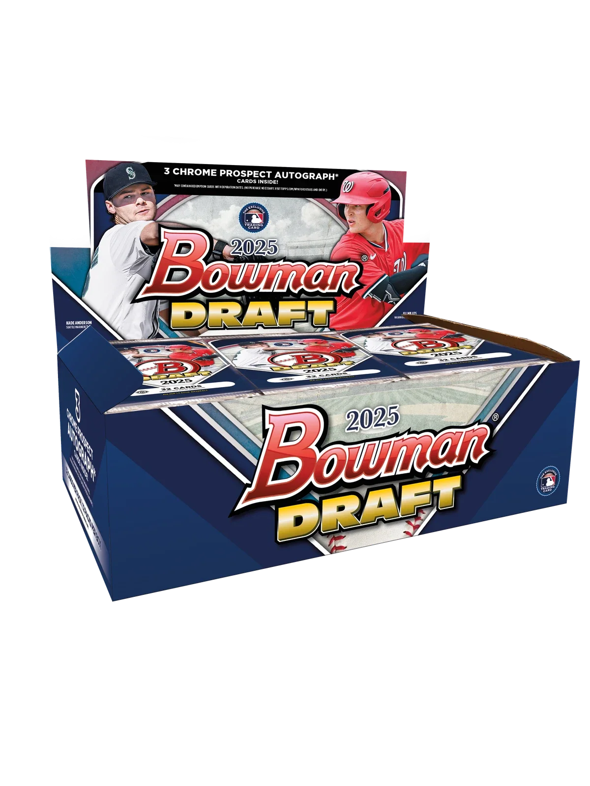 2025 BOWMAN DRAFT CHROME HOBBY JUMBO BOX (3 AUTOs) MLB Baseball Brand New QTY