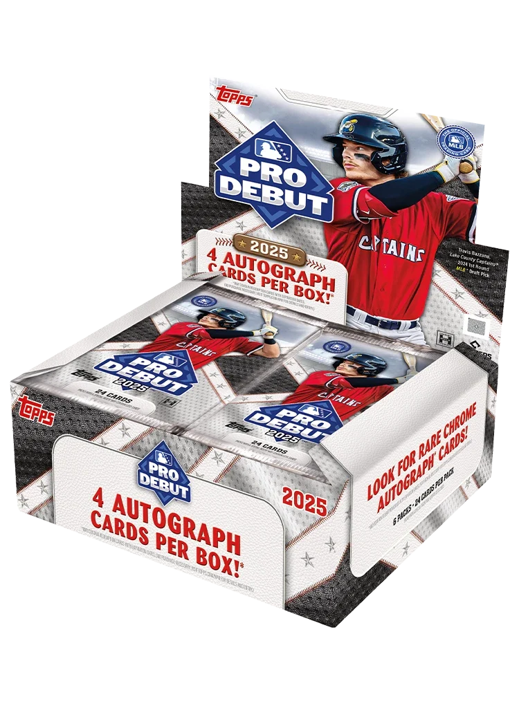2025 TOPPS PRO DEBUT HOBBY BOX (4 AUTOS) Baseball Brand New Factory Sealed QTY