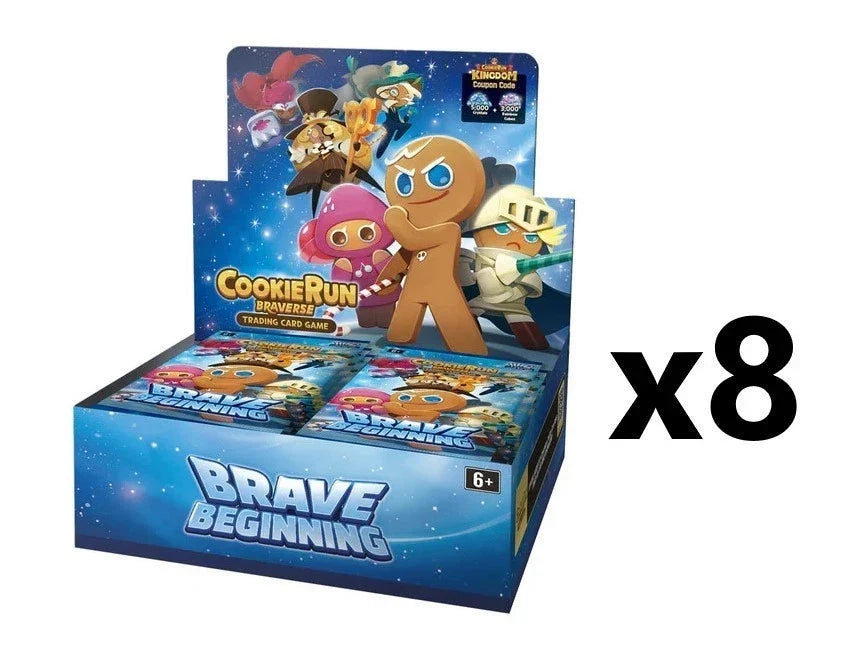 SEALED CASE! 8x CookieRun Braverse TCG: Brave Beginning (English) Booster Box