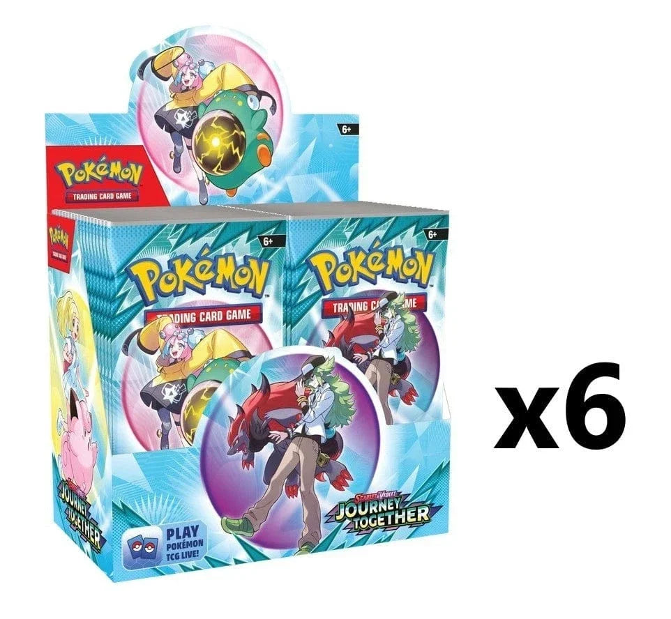 SEALED CASE! 6x Booster Box Journey Together Pokemon TCG SV09