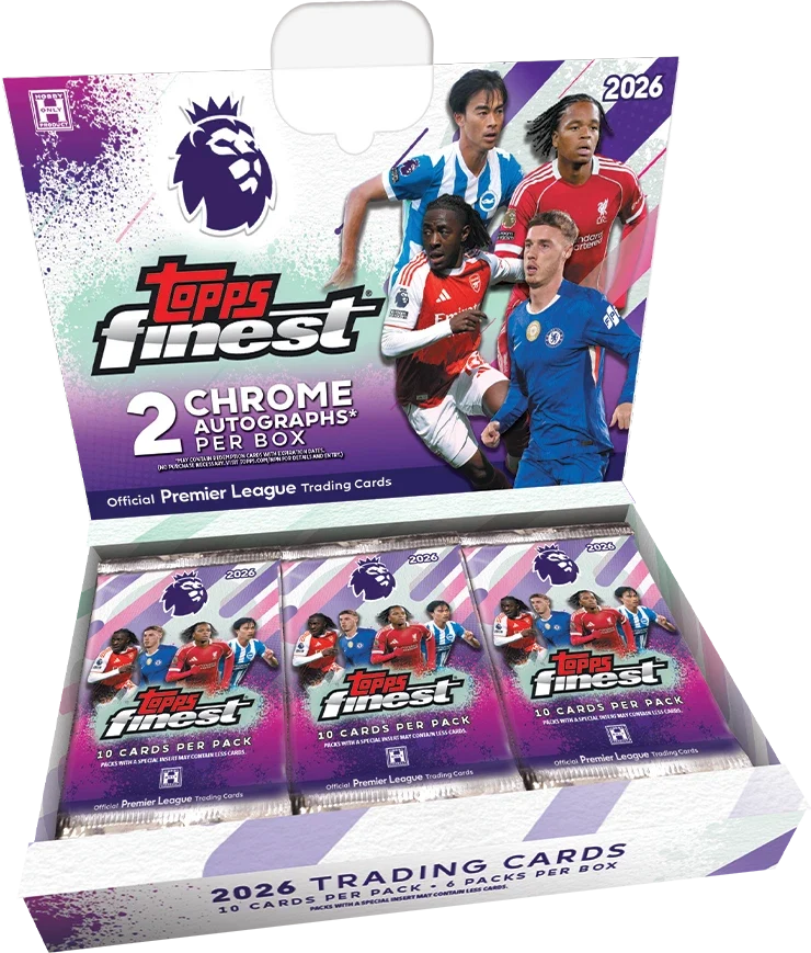 2026 TOPPS FINEST ENGLISH PREMIER LEAGUE HOBBY BOX (2 AUTOs) EPL Soccer New QTY