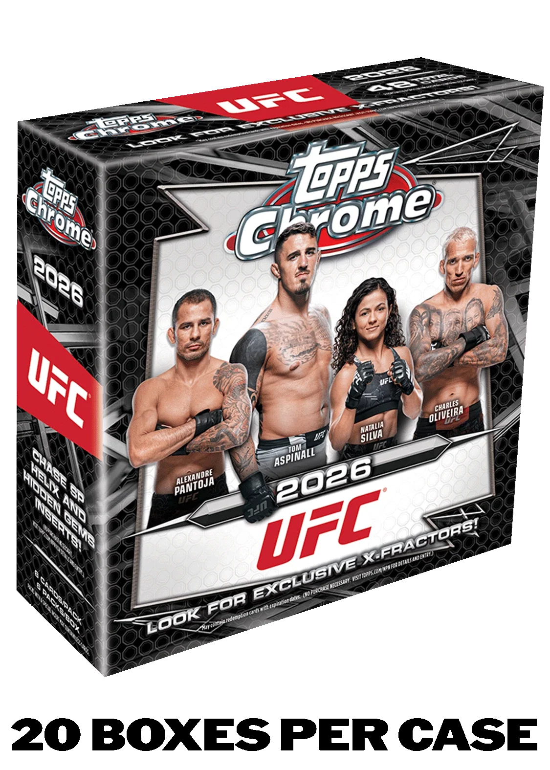 2026 TOPPS CHROME UFC MEGA 20-BOX CASE MMA Mixed Martial Arts Brand New QTY