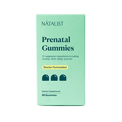 NATALIST Prenatal Gummies for Her Daily Preconception & Pregnancy Formula Women's Multivitamins