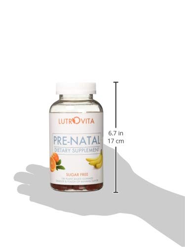 Lutrovita Sugar Free Pre-Natal Orange & Touch of Banana, 180 Count