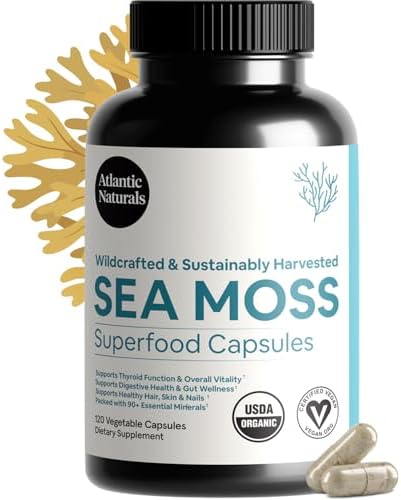 Atlantic Naturals Recovery & Daily Wellness Stack – Peptide Recovery Complex 90 Capsules + Organic Irish Sea Moss Capsules 120ct | Post-Workout Recovery & Daily Immune Support