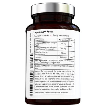 Advanced Collagen Complex - Hydrolised Marine Collagen (Type I) + Hydrolised Bovine Grass