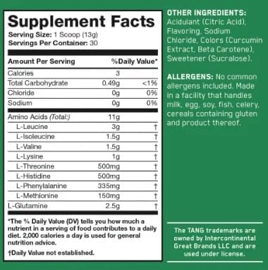 an Supps Amino Fuel | Essential Amino Acids Powder | 9g EAA, 6g BCAA | Build Muscle, Optimize Hydration | Energy & Workout Supplement for Men & Women | Tang Orange | 30 Servings