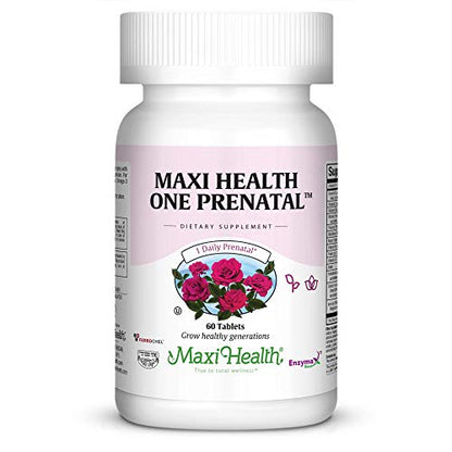Maxi Health One Prenatal - Womens Prenatal Vitamins with Iron - Enhanced Absorption