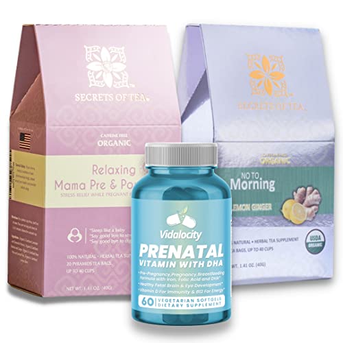 Secrets Of Tea Pregnancy Must Haves prenatal Vitamin, Stress Relief Tea, Pregnancy Nausea Tea