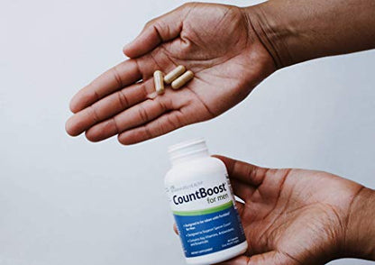 CountBoost for Men - Male Fertility Supplement to Support Count - with Ashwagandha, Maca