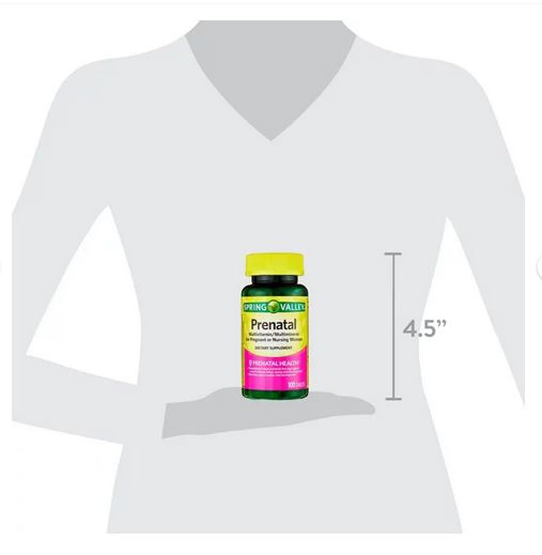 4 TOP CARE Prenatal Multivitamin/Multimineral for Pregnant and Nursing Women Dietary Supplement Tablets