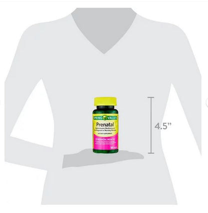 4 TOP CARE Prenatal Multivitamin/Multimineral for Pregnant and Nursing Women Dietary Supplement Tablets