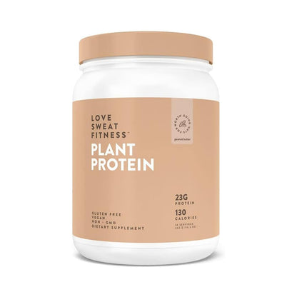 Love Sweat Fitness Organic Vegan Protein Powder for Women | 20g Plant Protein | No Bloat, No Chalk | Vanilla | Sugar Free, Gluten Free, Non-GMO | 28 Servings
