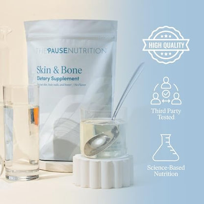 The 'Pause Life Turmeric + Skin & Bone Bundle, 60 Softgels & 12 OZ Powder | Turmeric with curcumin for joint & bone support paired with collagen peptides for skin, hair & nails. Gluten free bundle.