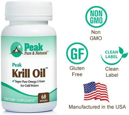 Peak Pure & Natural Cardio Platinum & Krill Oil