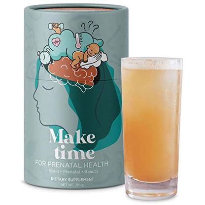 MAKE TIME Prenatal Health Powder Supplement for Women with Folate and Biotin