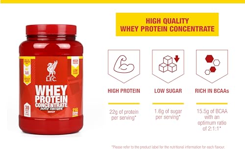 LFC Whey Protein Powder Dutch Chocolate Flavour 908g 15.5g Naturally-Occurring BCAAs