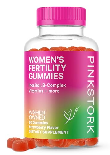 Pink Stork Fertility Gummies, Support Conception and Hormone Balance for Women with Inositol