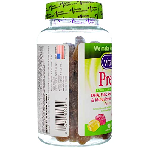 Vitafusion PreNatal Dietary Supplement, Lemon & Raspberry Lemonade Flavors 90 ea (Pack of 10)
