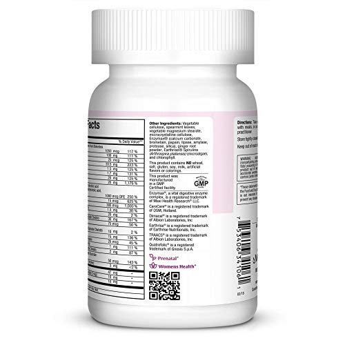 Maxi One Per Day Prenatal Formula with Methylated Folate and Gentle Iron, 60 Count