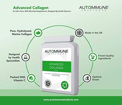 Advanced Collagen V2.Type I, II, III, V and X Hydrolysed Collagen Supplement with Vitamin C