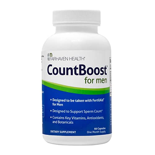 CountBoost for Men - Male Fertility Supplement to Support Count - with Ashwagandha, Maca,