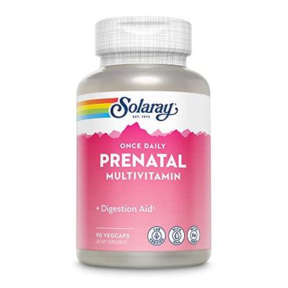 Solaray Once Daily Prenatal Multivitamin with Iron & DHA, Prenatal Vitamins and Minerals
