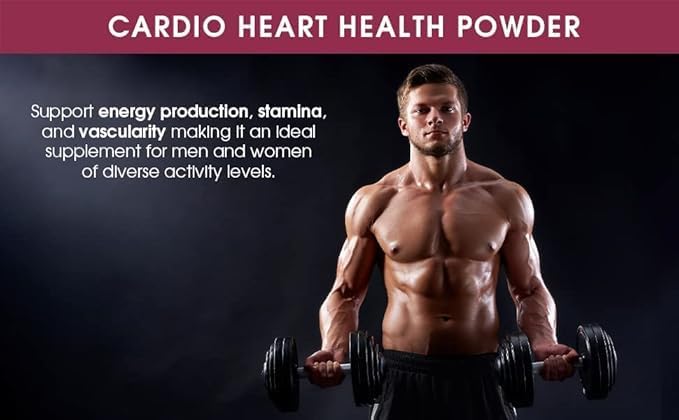 Cardio 911® Nitric Oxide Heart & Circulation Support - 5000mg L-Arginine & 1000mg L-Citrulline - Mixed Berry, 30 Servings Powder, 363 Grams - CoQ10 Beet Root - High Potency Cardiovascular Formula