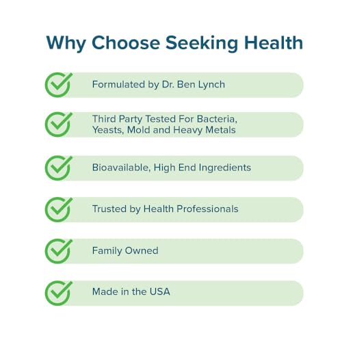 Seeking Health L-5-MTHF, Supports Healthy Methylation, Easily Absorbed Methyl Folate Supplement