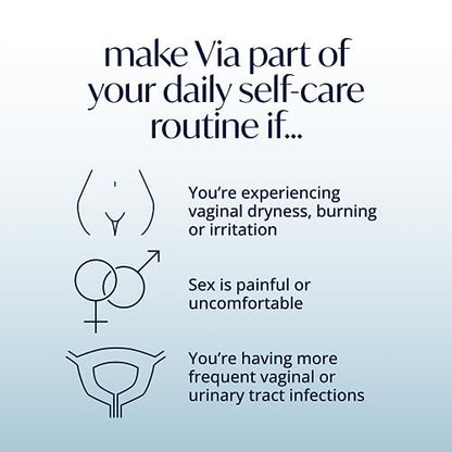 Solv Wellness Via Vaginal Moisturizer Cream for Women, Non-Hormonal, Water-Based, Made