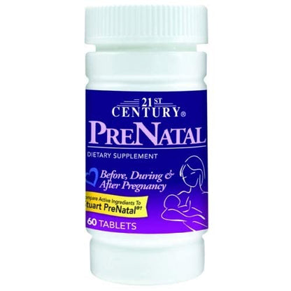 21st Century Vitamins PreNatal Multivitamin Tabs, 60 ct